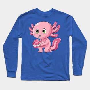 Strawberry Axolotl Long Sleeve T-Shirt